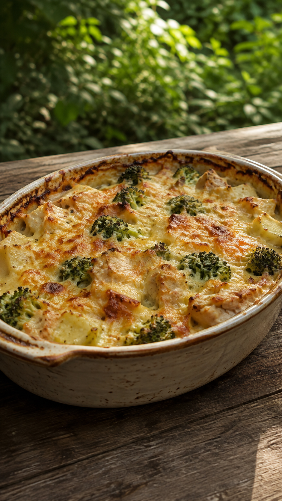 Creamy Chicken, Potato & Broccoli Bake